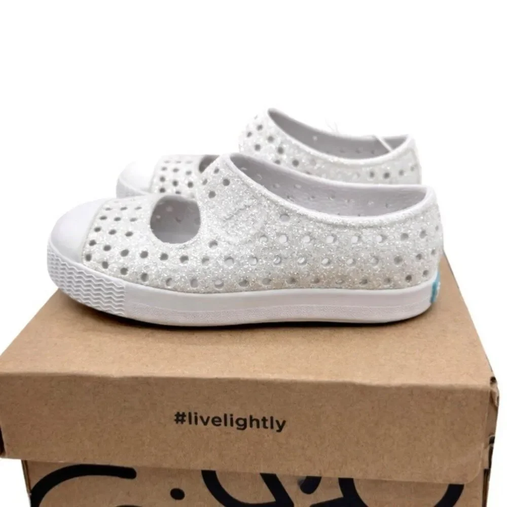 Native Juniper Bling Toddler Mary Jane Slip-on Water Shoes Frost Grey Bling C4